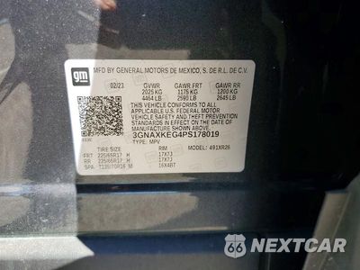 Zdjęcie 13 z 13 samochodu: 2023 CHEVROLET EQUINOX LT VIN:3GNAXKEG4PS178019 - miniatura