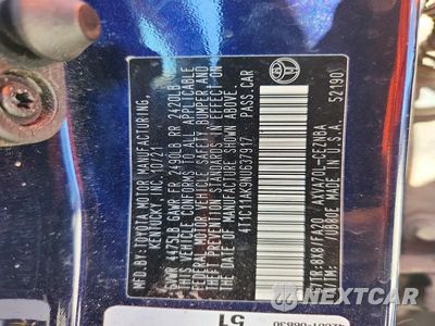 Zdjęcie 12 z 12 samochodu: 2022 TOYOTA CAMRY LE VIN:4T1C11AK9NU637917 - miniatura
