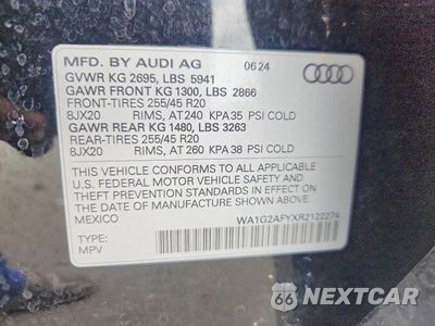Zdjęcie 14 z 14 samochodu: 2024 AUDI Q5 E PREMIUM 55 VIN:WA1G2AFYXR2122274 - miniatura