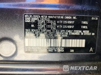 Zdjęcie 13 z 13 samochodu: 2020 TOYOTA RAV4 LE VIN:2T3H1RFV6LC051107 - miniatura