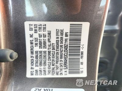 Zdjęcie 12 z 12 samochodu: 2012 HONDA CR-V EX VIN:5J6RM4H53CL034062 - miniatura
