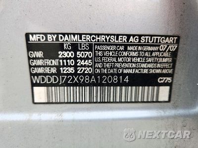 Zdjęcie 12 z 12 samochodu: 2008 MERCEDES-BENZ CLS 550 VIN:WDDDJ72X98A120814 - miniatura