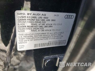 Zdjęcie 13 z 13 samochodu: 2025 AUDI Q5 PREMIUM PLUS VIN:WA12AAGU5S2024669 - miniatura