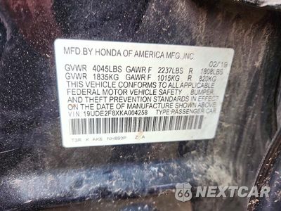 Zdjęcie 13 z 13 samochodu: 2019 ACURA ILX PREMIUM A-SPEC VIN:19UDE2F8XKA004258 - miniatura