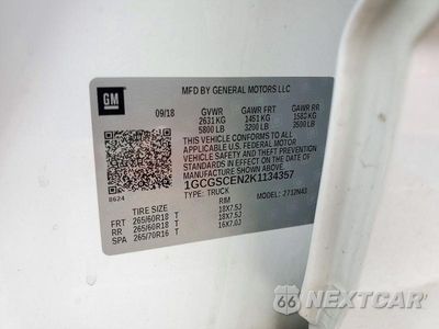Zdjęcie 12 z 12 samochodu: 2019 CHEVROLET COLORADO LT VIN:1GCGSCEN2K1134357 - miniatura