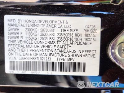 Zdjęcie 13 z 13 samochodu: 2026 HONDA CR-V SPORT-L VIN:5J6RS5H88TL021233 - miniatura