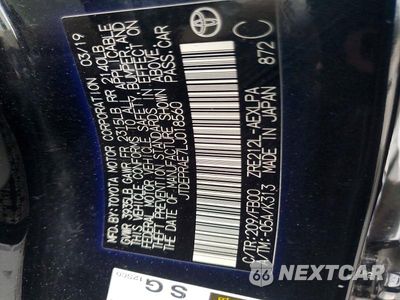Zdjęcie 12 z 12 samochodu: 2020 TOYOTA COROLLA LE VIN:JTDEPRAE7LJ018560 - miniatura