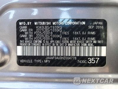 Zdjęcie 13 z 13 samochodu: 2017 MITSUBISHI OUTLANDER SPORT ES VIN:JA4AP3AU0HZ004778 - miniatura