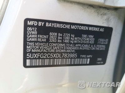 Zdjęcie 13 z 13 samochodu: 2013 BMW X6 XDRIVE35I VIN:5UXFG2C5XDL783985 - miniatura
