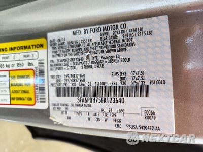 Zdjęcie 12 z 12 samochodu: 2015 FORD FUSION SE VIN:3FA6P0H75FR123640 - miniatura