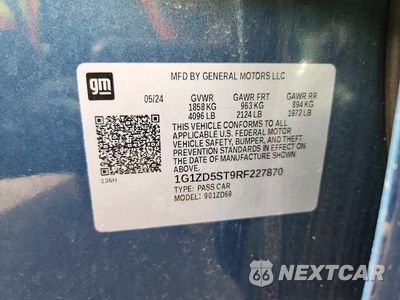 Zdjęcie 12 z 12 samochodu: 2024 CHEVROLET MALIBU LT VIN:1G1ZD5ST9RF227870 - miniatura