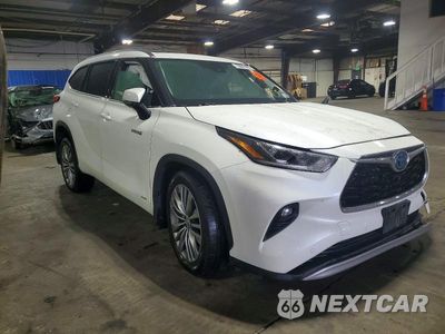 Czwarte zdjęcie samochodu z boku: 2020 TOYOTA HIGHLANDER HYBRID PLATINUM VIN:5TDEBRCH4LS007721 - miniatura