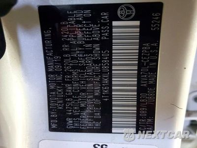Zdjęcie 12 z 12 samochodu: 2020 TOYOTA CAMRY XSE VIN:4T1K61AKXLU858405 - miniatura