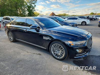Czwarte zdjęcie samochodu z boku: 2022 GENESIS G90 ULTIMATE VIN:KMTF54PH8NU094631 - miniatura