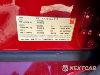 Zdjęcie 12 z 12 samochodu: 2017 TESLA MODEL S VIN:5YJSA1E20HF213825 - miniatura