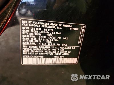 Zdjęcie 12 z 12 samochodu: 2018 VOLKSWAGEN ATLAS SE VIN:1V2LR2CA2JC503854 - miniatura