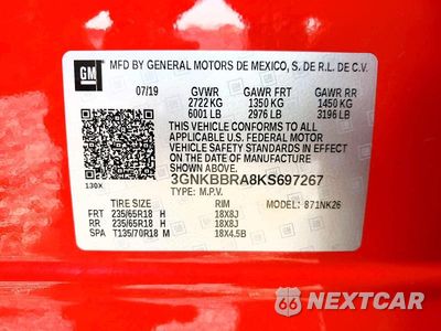 Zdjęcie 13 z 13 samochodu: 2019 CHEVROLET BLAZER 1LT VIN:3GNKBBRA8KS697267 - miniatura