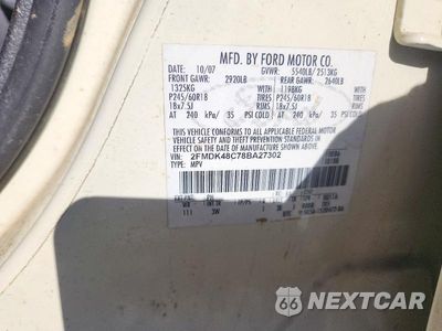 Zdjęcie 13 z 13 samochodu: 2008 FORD EDGE SEL VIN:2FMDK48C78BA27302 - miniatura