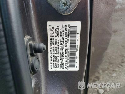 Zdjęcie 12 z 12 samochodu: 2012 HONDA CIVIC LX VIN:19XFB2F56CE082959 - miniatura