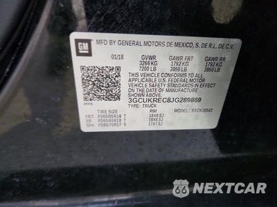 Zdjęcie 12 z 12 samochodu: 2018 CHEVROLET SILVERADO K1500 LT VIN:3GCUKREC8JG289869 - miniatura
