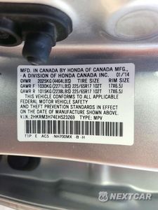 Zdjęcie 12 z 12 samochodu: 2014 HONDA CR-V EXL VIN:2HKRM3H74EH523269 - miniatura