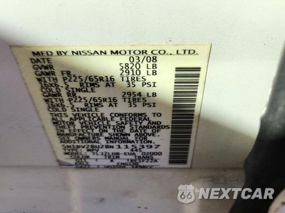 Zdjęcie 13 z 13 samochodu: 2008 NISSAN QUEST 3.5 VIN:5N1BV28U28N115397 - miniatura