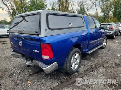 Trzecie zdjęcie samochodu z tyłu: 2018 RAM 1500 SLT VIN:1C6RR7TM3JS225501 - miniatura
