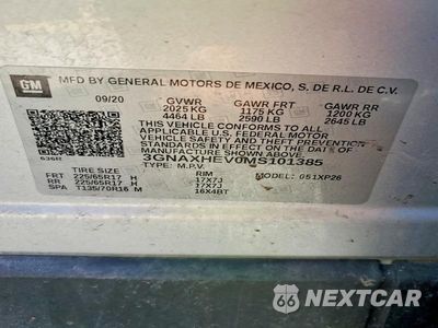 Zdjęcie 13 z 13 samochodu: 2021 CHEVROLET EQUINOX LS VIN:3GNAXHEV0MS101385 - miniatura