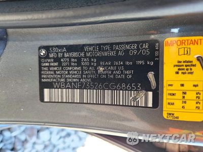 Zdjęcie 12 z 12 samochodu: 2006 BMW 530 XI VIN:WBANF73526CG68653 - miniatura