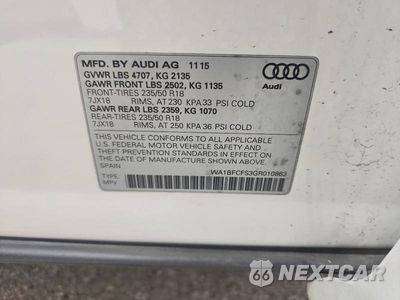 Zdjęcie 14 z 14 samochodu: 2016 AUDI Q3 PREMIUM PLUS VIN:WA1BFCFS3GR010863 - miniatura