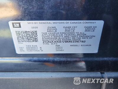 Zdjęcie 13 z 13 samochodu: 2021 CHEVROLET EQUINOX LT VIN:2GNAXKEV8M6106782 - miniatura