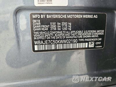 Zdjęcie 13 z 13 samochodu: 2019 BMW 540 XI VIN:WBAJE7C50KWW02190 - miniatura