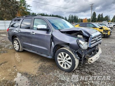 Czwarte zdjęcie samochodu z boku: 2017 TOYOTA SEQUOIA LIMITED VIN:5TDJY5G14HS152719 - miniatura