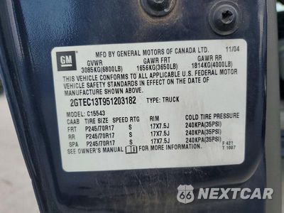 Zdjęcie 12 z 12 samochodu: 2005 GMC NEW SIERRA C1500 VIN:2GTEC13T951203182 - miniatura