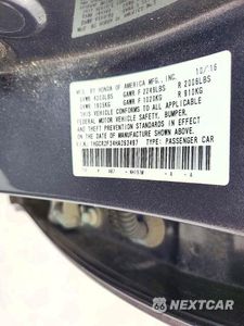 Zdjęcie 13 z 13 samochodu: 2017 HONDA ACCORD LX VIN:1HGCR2F34HA093497 - miniatura
