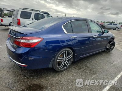 Trzecie zdjęcie samochodu z tyłu: 2016 HONDA ACCORD SPORT VIN:1HGCR2F57GA037201 - miniatura