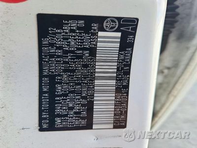 Zdjęcie 12 z 12 samochodu: 2012 TOYOTA COROLLA LE VIN:2T1BU4EE7CC805657 - miniatura