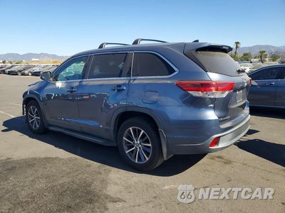 Drugie zdjęcie samochodu z przodu: 2019 TOYOTA HIGHLANDER XLE VIN:5TDKZRFHXKS296032 - miniatura