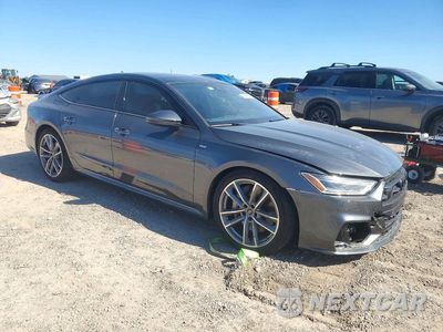 Czwarte zdjęcie samochodu z boku: 2023 AUDI A7 PREMIUM S-LINE VIN:WAUT2BF21PN072721 - miniatura