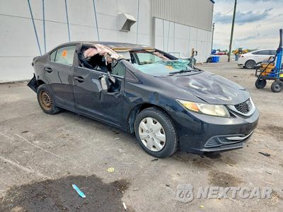 Czwarte zdjęcie samochodu z boku: 2014 HONDA CIVIC LX VIN:19XFB2F54EE033830 - miniatura