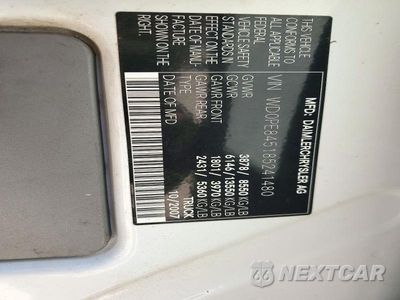 Zdjęcie 13 z 13 samochodu: 2008 DODGE SPRINTER 2 - DELIVERY VAN VIN:WD0PE845185241480 - miniatura