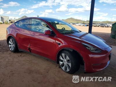 Czwarte zdjęcie samochodu z boku: 2021 TESLA MODEL Y VIN:5YJYGDEE4MF062096 - miniatura