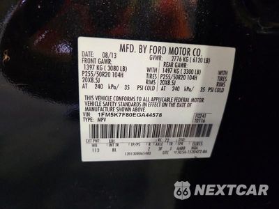 Zdjęcie 13 z 13 samochodu: 2014 FORD EXPLORER LIMITED VIN:1FM5K7F80EGA44578 - miniatura
