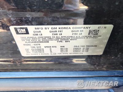 Zdjęcie 12 z 12 samochodu: 2017 BUICK ENCORE PREFERRED VIN:KL4CJASB3HB004598 - miniatura