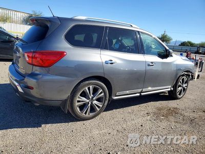 Trzecie zdjęcie samochodu z tyłu: 2018 NISSAN PATHFINDER PLATINUM VIN:5N1DR2MM3JC671495 - miniatura