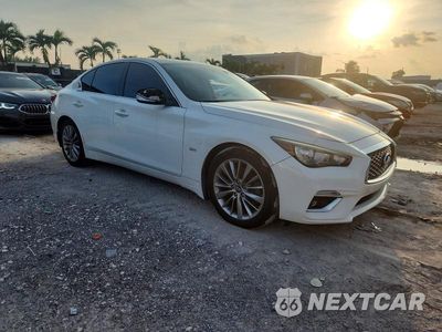 Czwarte zdjęcie samochodu z boku: 2018 INFINITI Q50 3.0T LUXE VIN:JN1EV7AP1JM591030 - miniatura