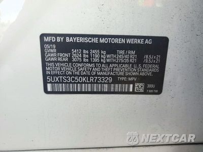 Zdjęcie 13 z 13 samochodu: 2019 BMW X3 XDRIVEM40I VIN:5UXTS3C50KLR73329 - miniatura