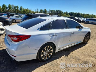 Trzecie zdjęcie samochodu z tyłu: 2016 HYUNDAI SONATA SPORT VIN:5NPE34AF6GH353685 - miniatura