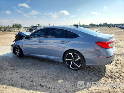 Drugie zdjęcie samochodu z przodu: 2022 HONDA ACCORD SPORT SE VIN:1HGCV1F47NA039427 - miniatura