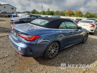Trzecie zdjęcie samochodu z tyłu: 2021 BMW 430I VIN:WBA23AT04MCH41743 - miniatura
